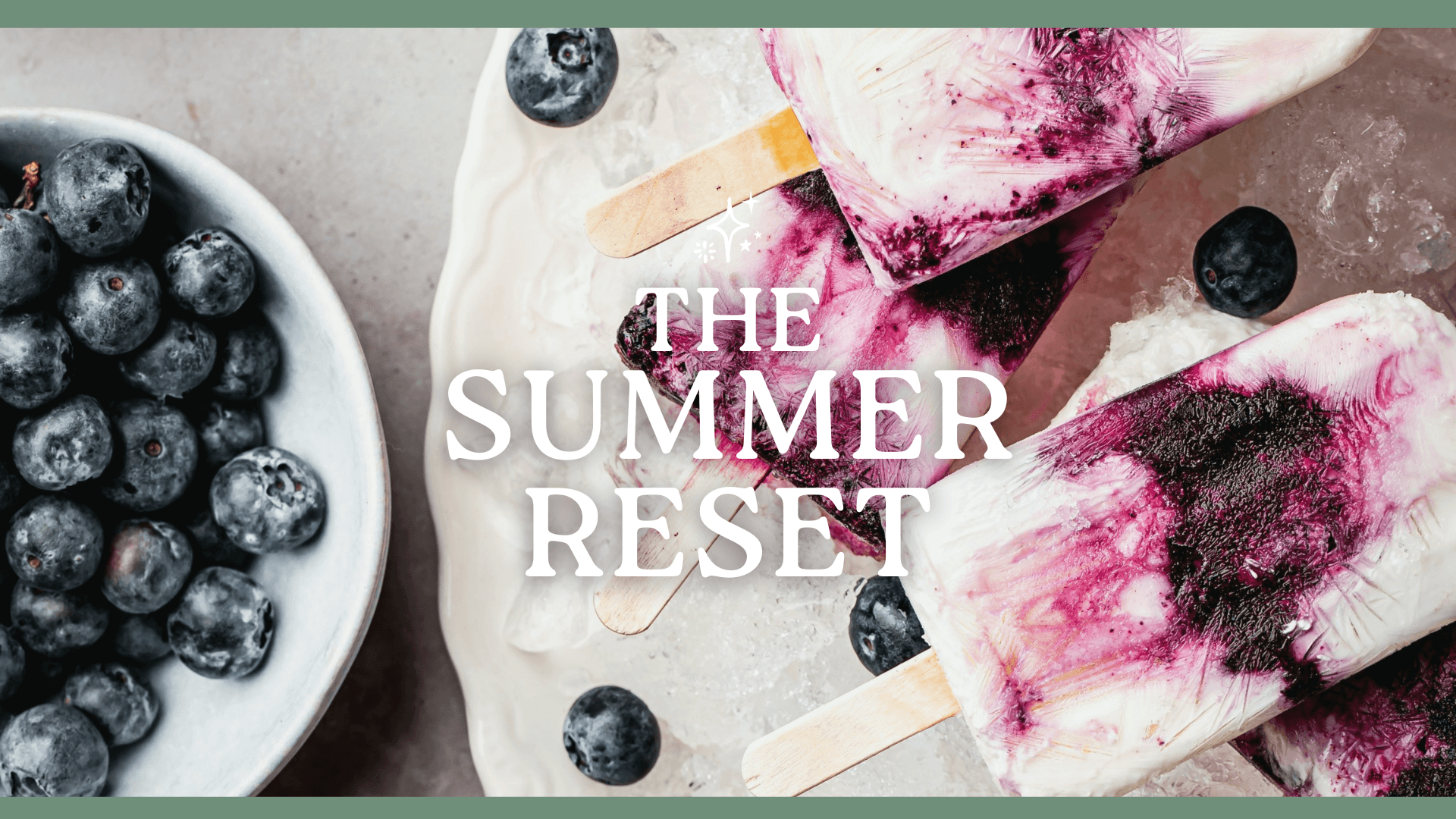 summer reset program banner healthy popsicle